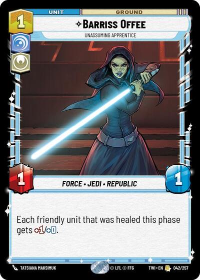 Barriss Offee Unassuming Apprentice (Twilight of the Republic) Near Mint Foil
