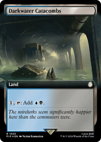 Darkwater Catacombs (Extended Art) (Surge Foil) (Universes Beyond: Fallout) Near Mint Foil