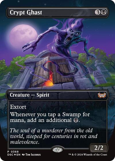Crypt Ghast (Borderless) (Commander: Duskmourn: House of Horror) Light Play Foil