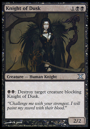 Knight of Dusk (10th Edition) Near Mint Foil