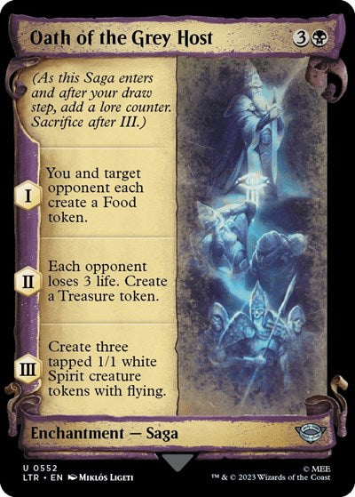 Oath of the Grey Host (Showcase Scrolls) (Universes Beyond: The Lord of the Rings: Tales of Middle-earth) Near Mint