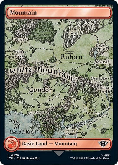 Mountain (0279) (Universes Beyond: The Lord of the Rings: Tales of Middle-earth) Light Play Foil