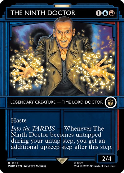 The Ninth Doctor (Showcase) (Surge Foil) (Universes Beyond: Doctor Who) Near Mint Foil