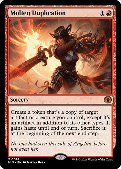 Molten Duplication (Outlaws of Thunder Junction: The Big Score) Near Mint Foil