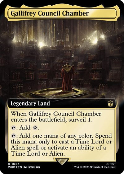 Gallifrey Council Chamber (Extended Art) (Surge Foil) (Universes Beyond: Doctor Who) Near Mint Foil