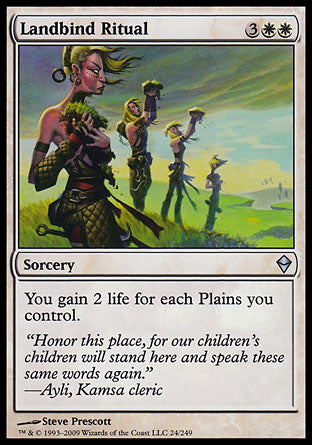 Landbind Ritual (Zendikar) Near Mint Foil