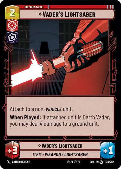 Vader's Lightsaber (Spark of Rebellion) Near Mint Foil