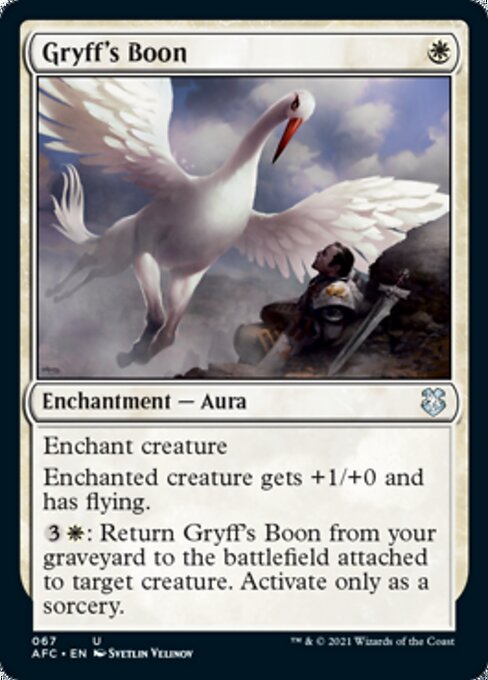 Gryff's Boon (Commander 2021 Forgotten Realms) Light Play