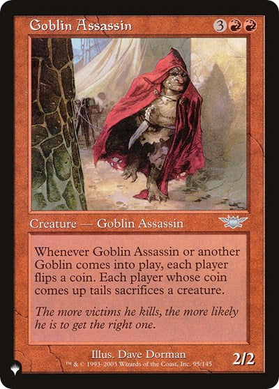 Goblin Assassin (The List) Medium Play