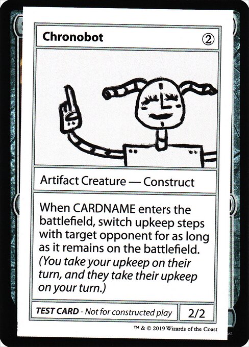 Chronobot (No PW Symbol) (Mystery Booster Test Print 2021) Light Play