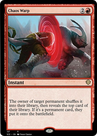 Chaos Warp (Commander 2022 Starter Decks) Near Mint
