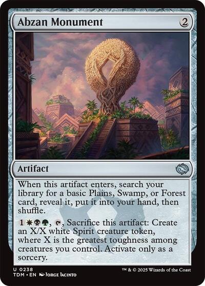 Abzan Monument (Tarkir: Dragonstorm) Near Mint Foil