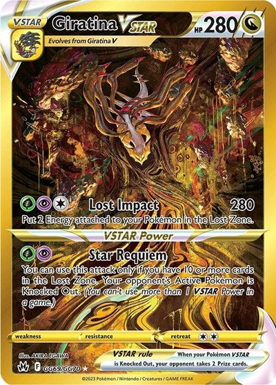 Giratina VSTAR (Secret) (Crown Zenith: Galarian Gallery) Near Mint Holofoil