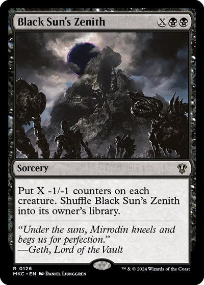 Black Sun's Zenith (Commander: Murders at Karlov Manor) Light Play