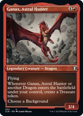 Ganax, Astral Hunter (Etched Foil) (Commander Legends: Battle for Baldur's Gate) Light Play Foil