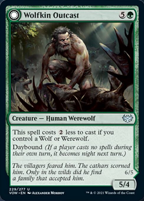 Wolfkin Outcast / Wedding Crasher (Innistrad: Crimson Vow) Light Play