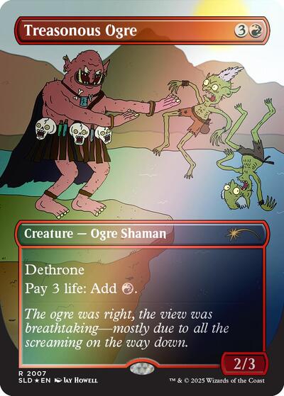 Treasonous Ogre (Rainbow Foil) (Secret Lair) Near Mint Foil