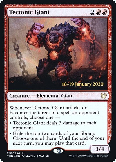 Tectonic Giant (Promos: Prerelease Cards) Near Mint Foil