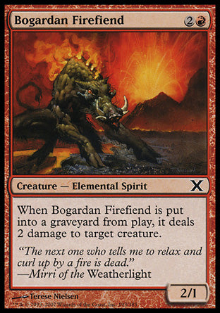 Bogardan Firefiend (10th Edition) Medium Play