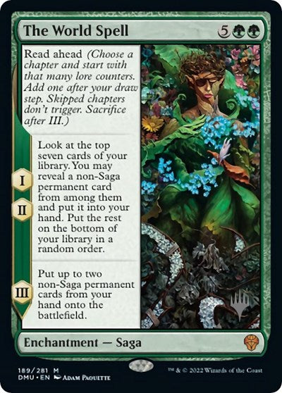 The World Spell (Promo Pack: Dominaria United) Light Play Foil