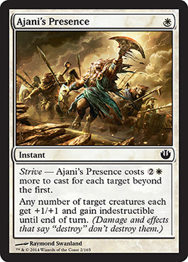 Ajani's Presence (Journey into Nyx) Heavy Play Foil