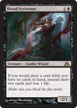 Blood Scrivener (Dragon's Maze) Medium Play Foil