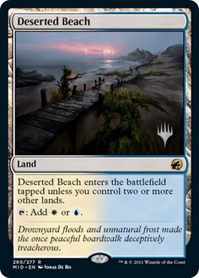 Deserted Beach (Promo Pack: Innistrad: Midnight Hunt) Near Mint