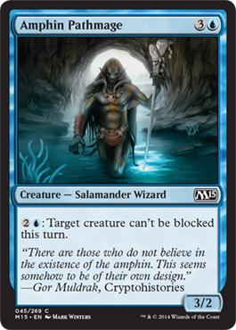 Amphin Pathmage (Magic 2015 Core Set) Light Play Foil