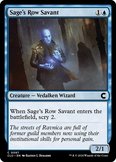 Sage's Row Savant (Ravnica: Clue Edition) Near Mint