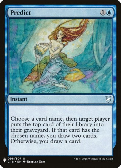 Predict (Mystery Booster) Light Play