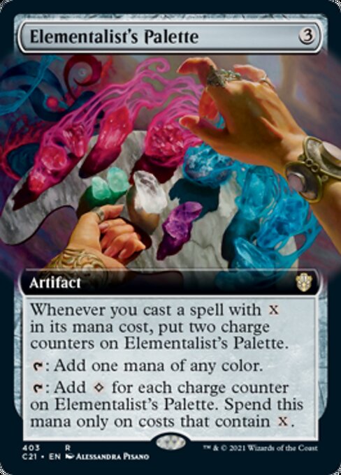 Elementalist's Palette (Extended Art) (Commander 2021 Strixhaven) Near Mint