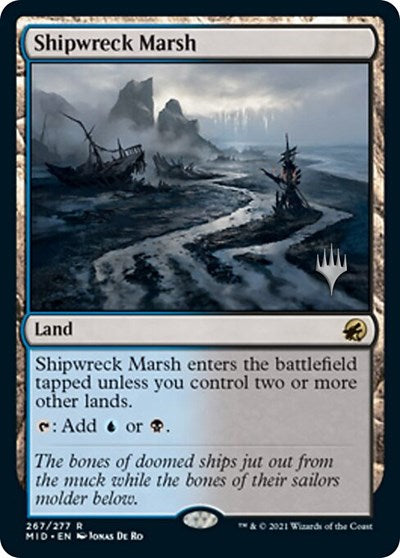 Shipwreck Marsh (Promo Pack: Innistrad: Midnight Hunt) Near Mint Foil