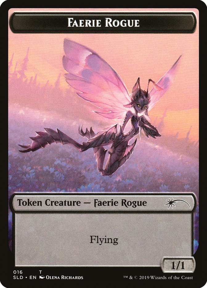 Faerie Rogue Token 16 (Secret Lair) Light Play