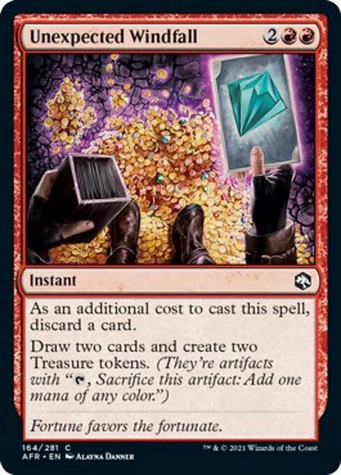 Unexpected Windfall (Adventures in the Forgotten Realms) Light Play Foil