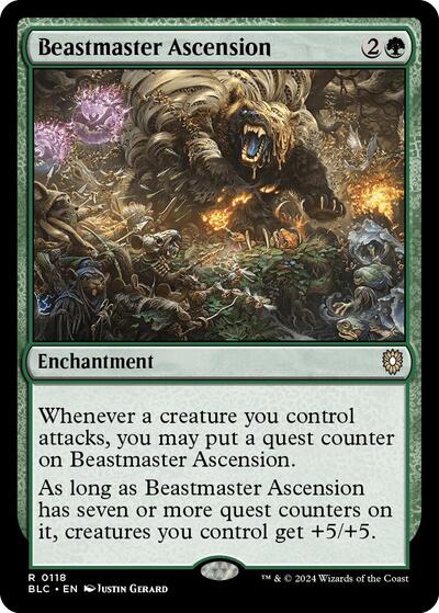 Beastmaster Ascension (Commander: Bloomburrow) Light Play