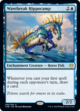 Wavebreak Hippocamp (Theros Beyond Death) Medium Play Foil