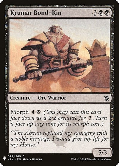 Krumar Bond-Kin (Mystery Booster) Near Mint