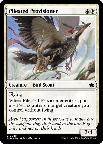 Pileated Provisioner (Bloomburrow) Light Play Foil