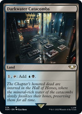 Darkwater Catacombs (Surge Foil) (Universes Beyond: Warhammer 40K) Light Play Foil