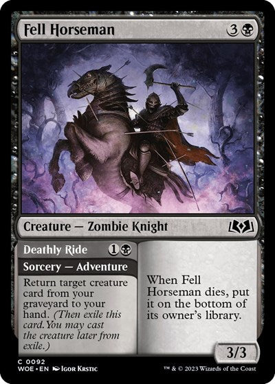 Fell Horseman (Wilds of Eldraine) Heavy Play