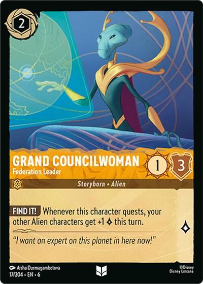 Grand Councilwoman - Federation Leader (Azurite Sea) Near Mint Cold Foil