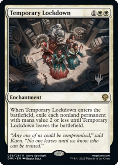 Temporary Lockdown (Promo Pack: Dominaria United) Near Mint Foil