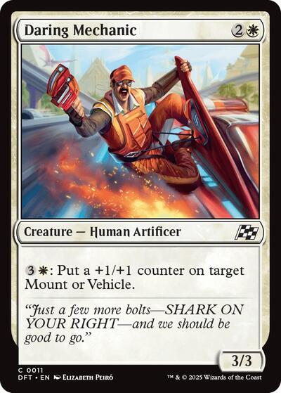 Daring Mechanic (Aetherdrift) Light Play Foil
