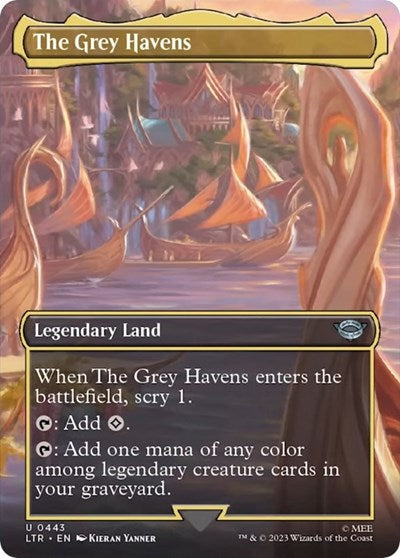 The Grey Havens (Borderless) (Universes Beyond: The Lord of the Rings: Tales of Middle-earth) Light Play Foil