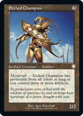 Etched Champion (Commander: The Brothers' War) Near Mint