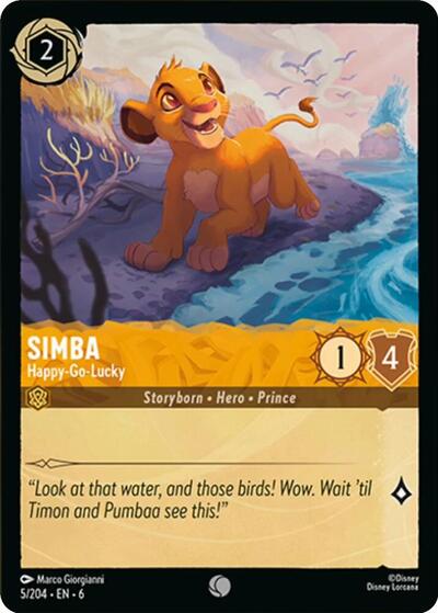 Simba - Happy-Go-Lucky (Azurite Sea) Near Mint Cold Foil