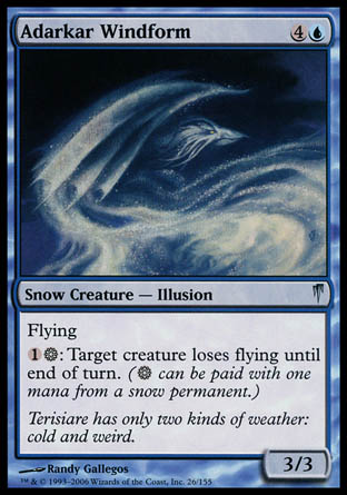 Adarkar Windform (Coldsnap) Medium Play Foil