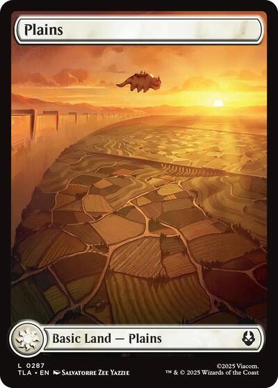 Plains (0287) (Avatar: The Last Airbender) Medium Play Foil