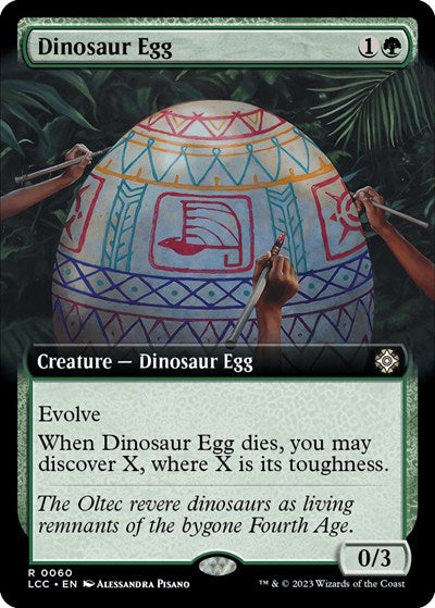 Dinosaur Egg (Extended Art) (Commander: The Lost Caverns of Ixalan) Near Mint