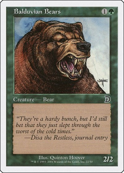 Balduvian Bears (Promos: Deckmasters Garfield vs Finkel) Light Play